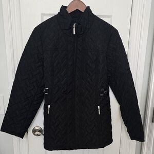 SPYM Black Diamond Pattern Quilted Lightweight Jacket w/pockets 1X (1202)